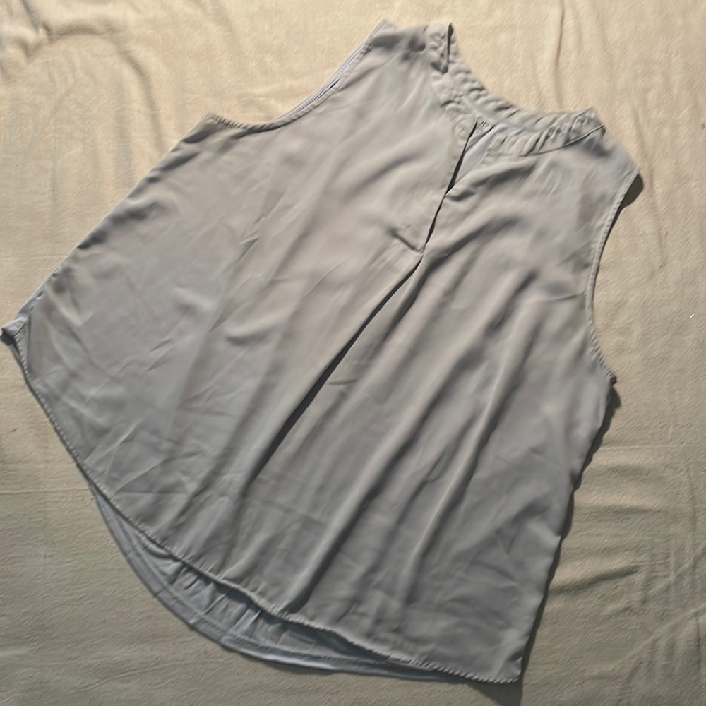 Loft Lite Blue Sleeveless Blouse XL
